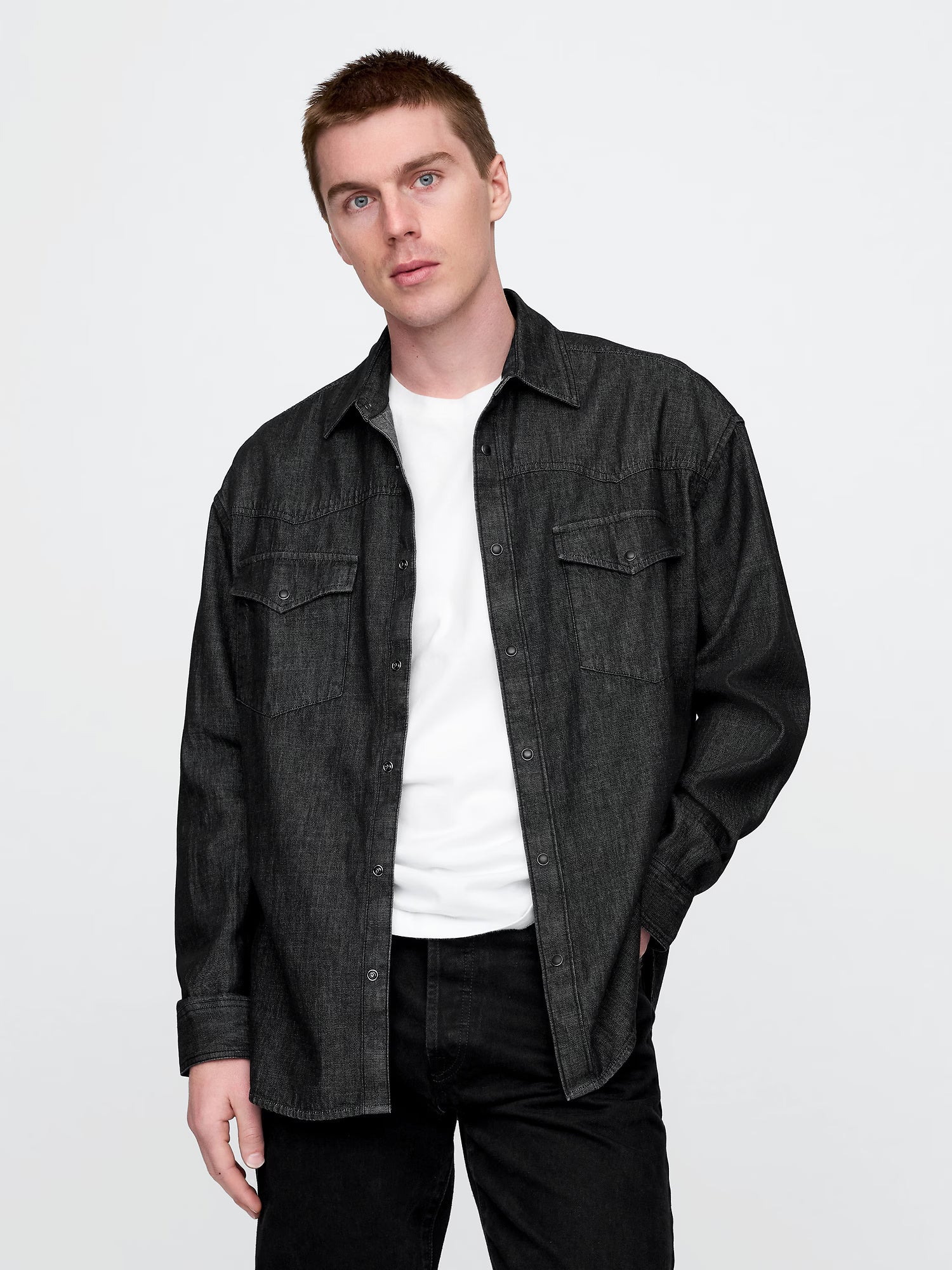 Classic denim western shirt