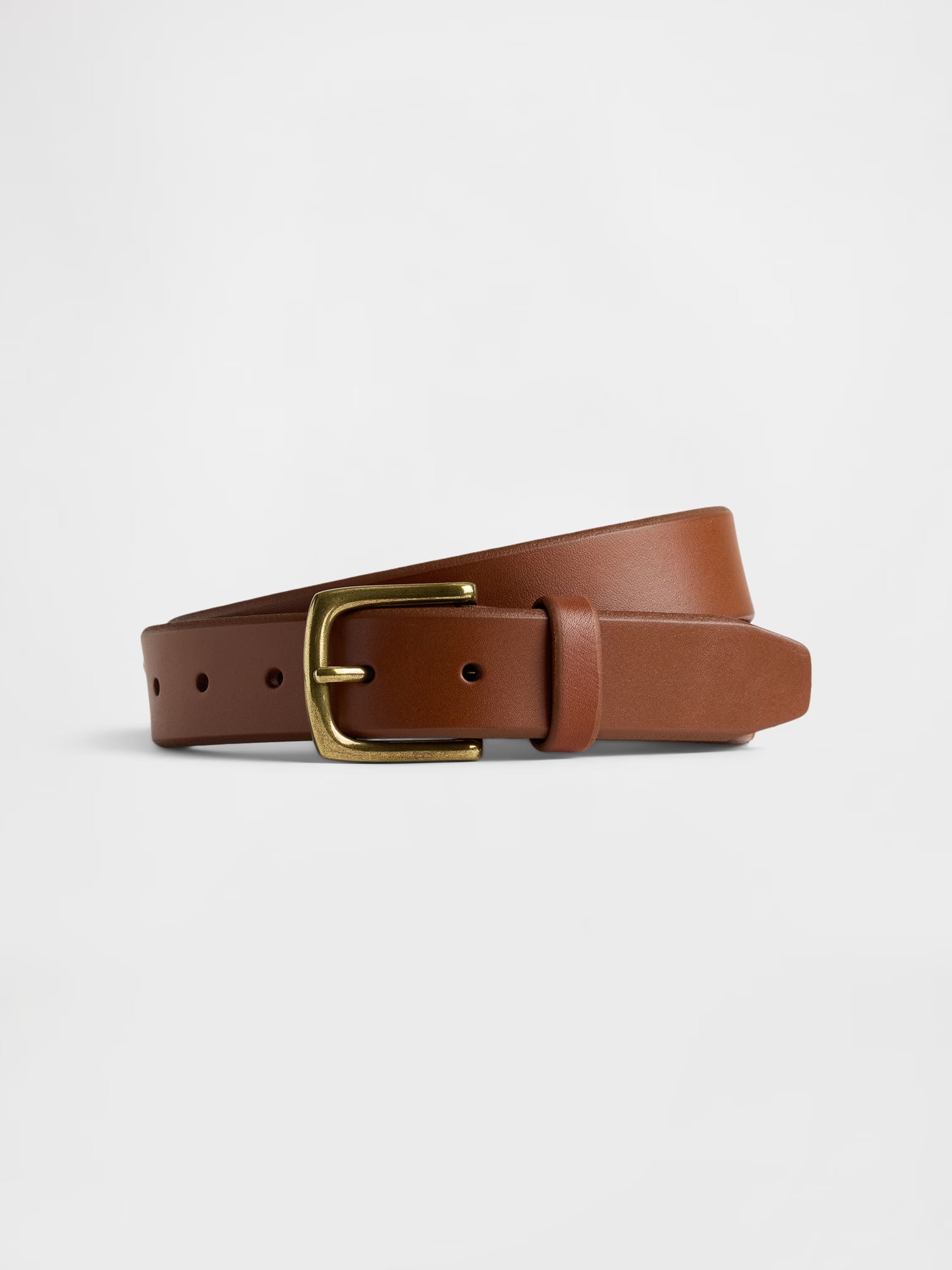 Classic tan leather belt