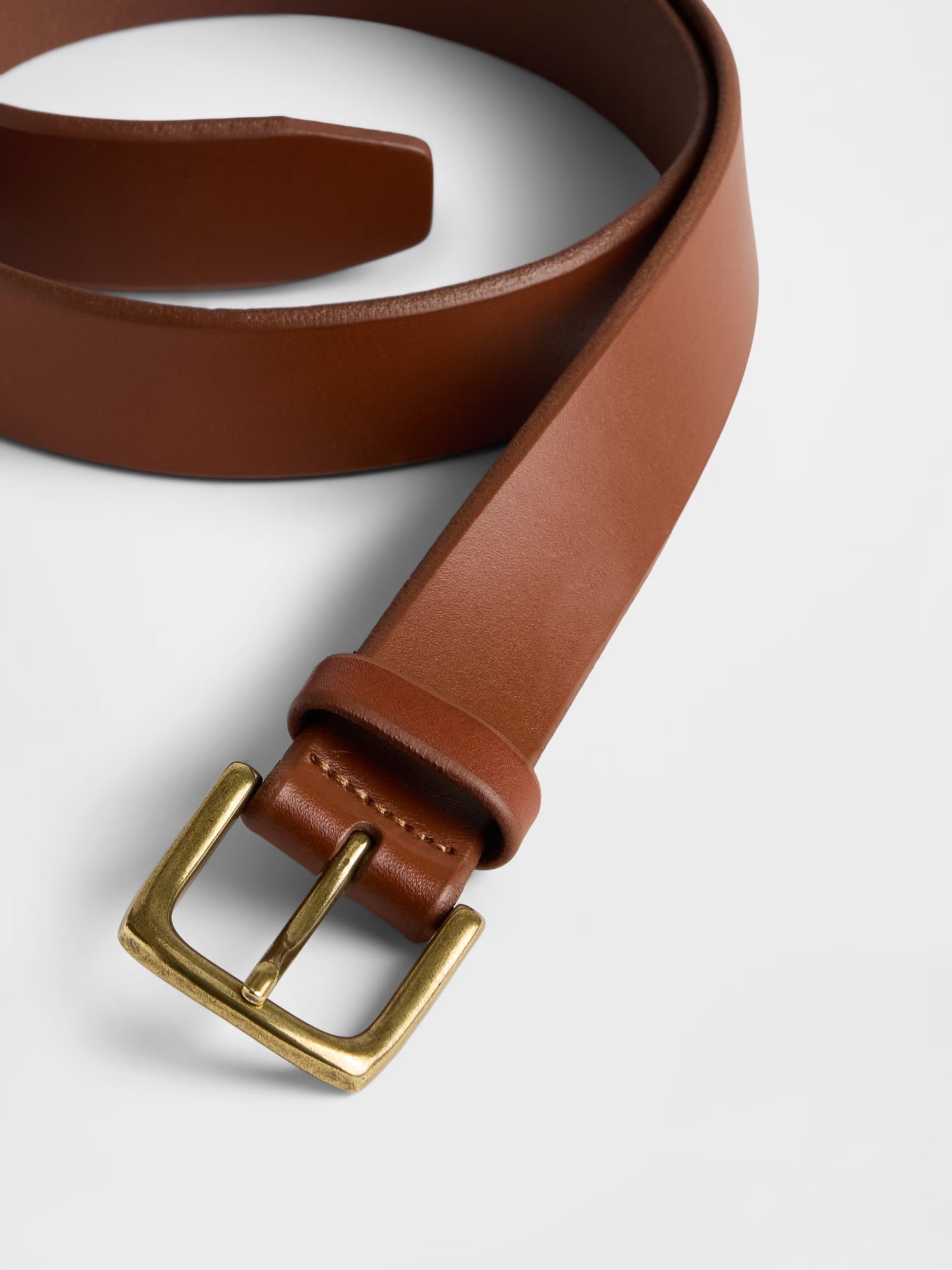 Classic tan leather belt