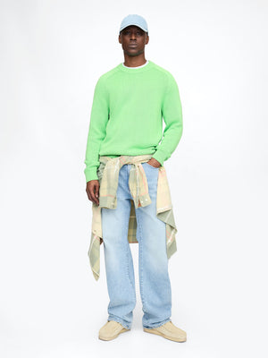 Formal crew neck cashmere sweater