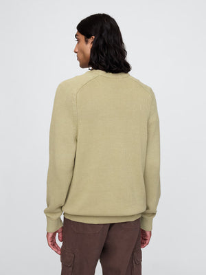 Formal crew neck cashmere sweater