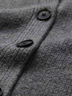 Gray denim sweater vest