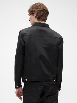 Black denim jacket
