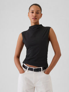 Linen athletic performance tank