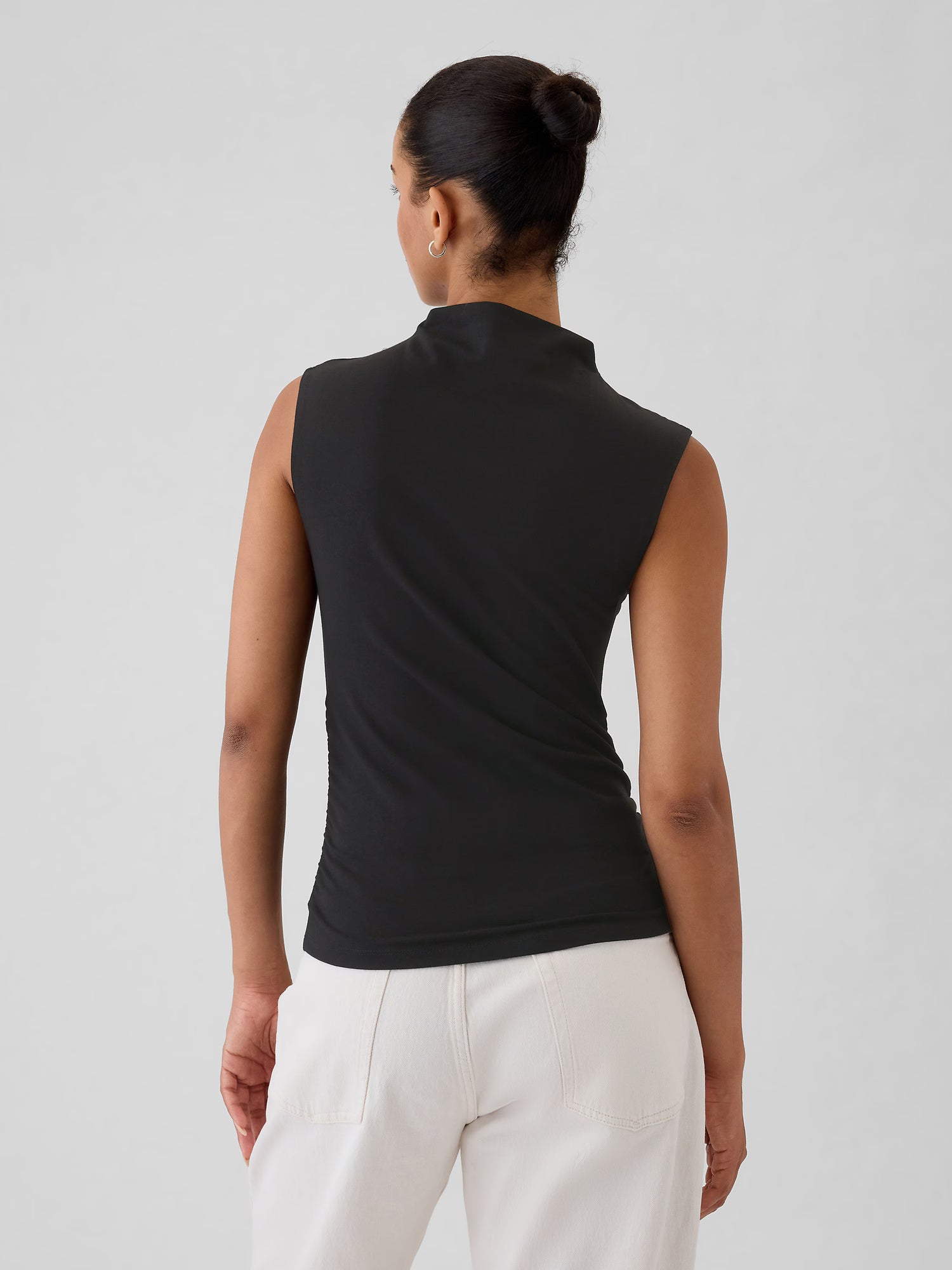 Linen athletic performance tank