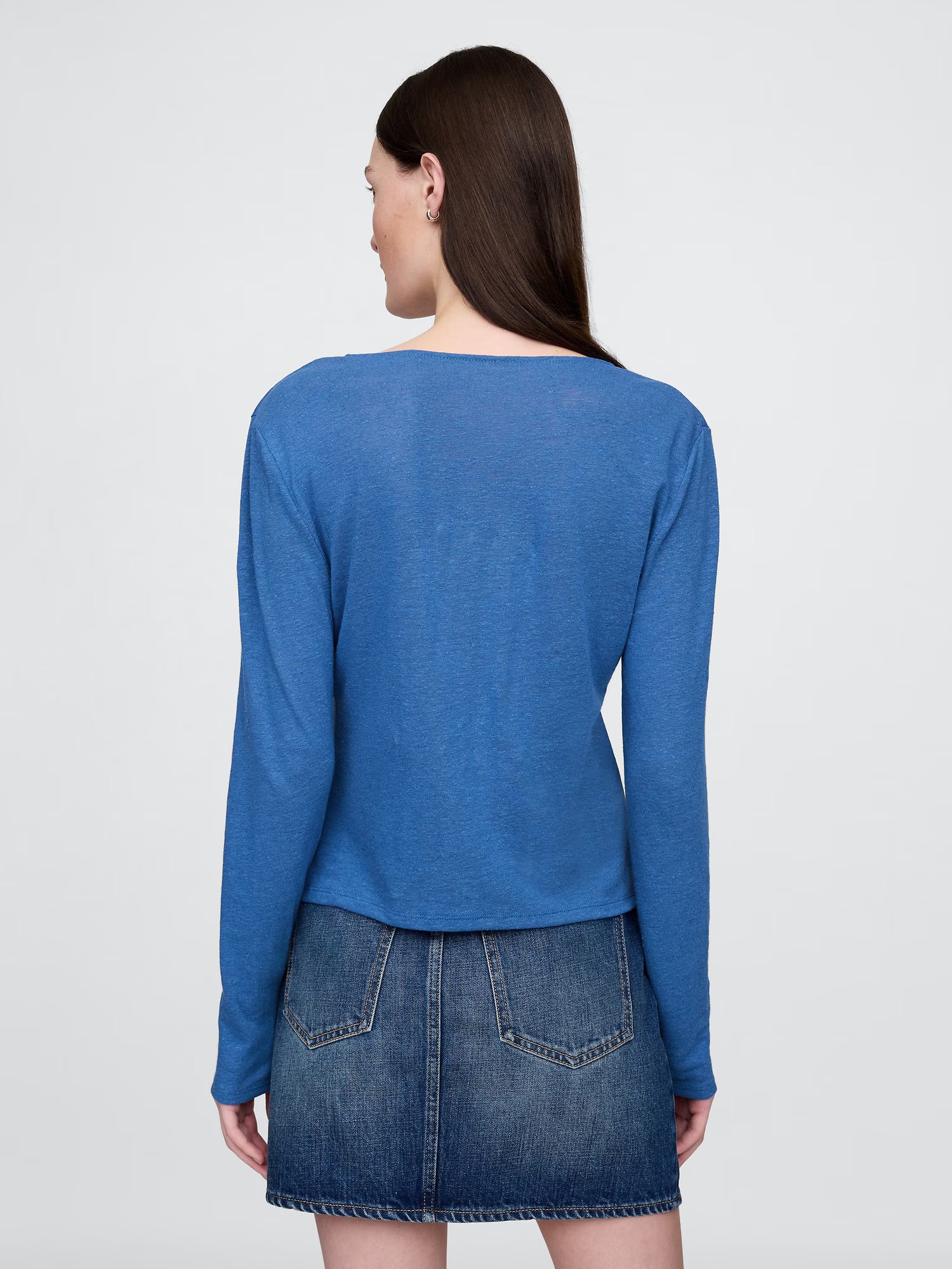 Linen casual tunic top