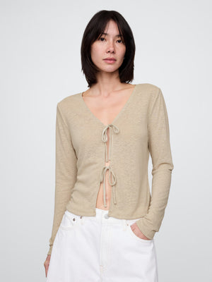 Linen casual tunic top