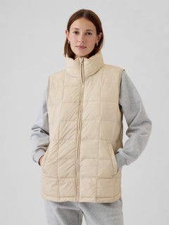 Minimalist insulated puffer vest