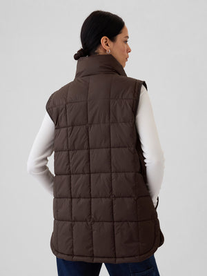 Minimalist insulated puffer vest
