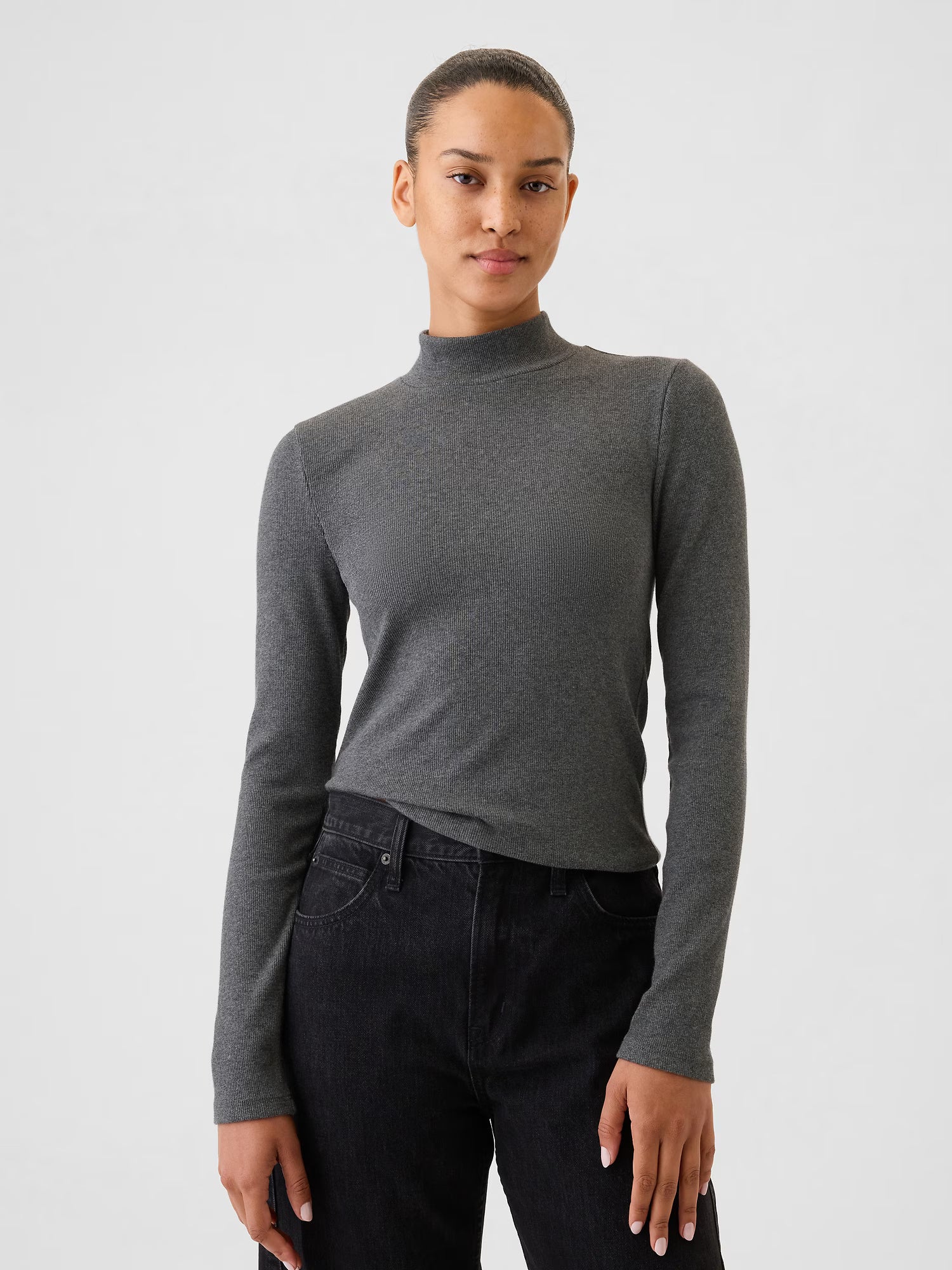 Mock neck sweater