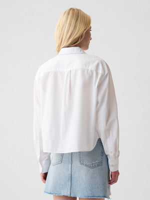 Modern chambray button-up shirt