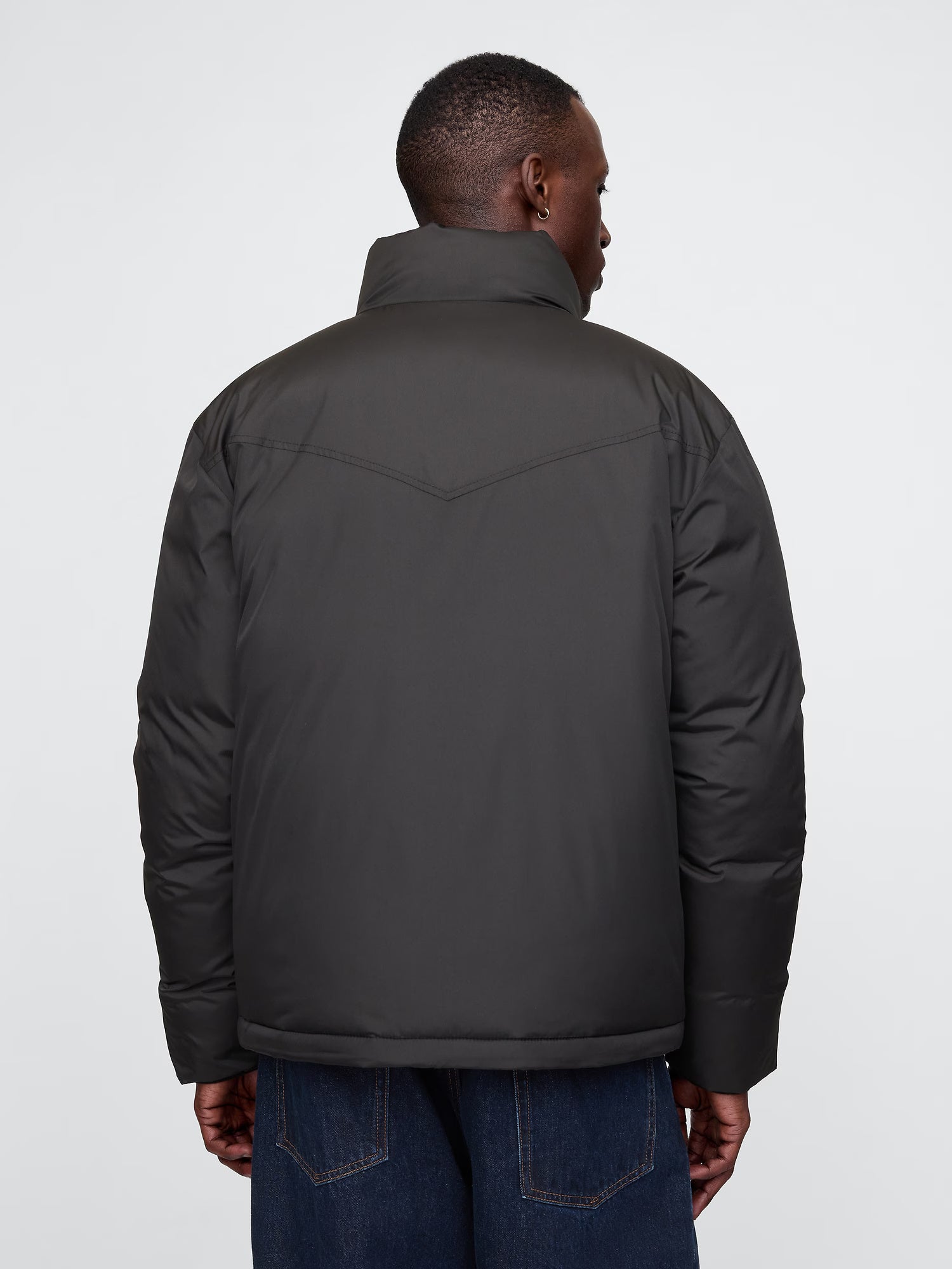 Modern hooded parka jacket