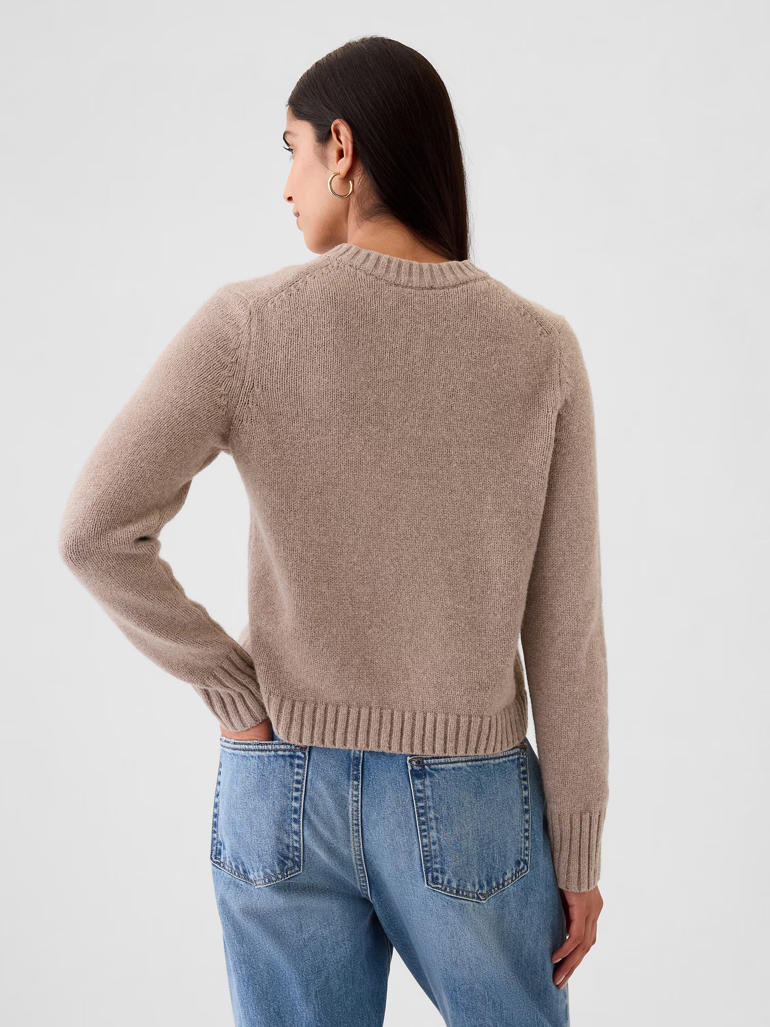 Modern merino wool pullover