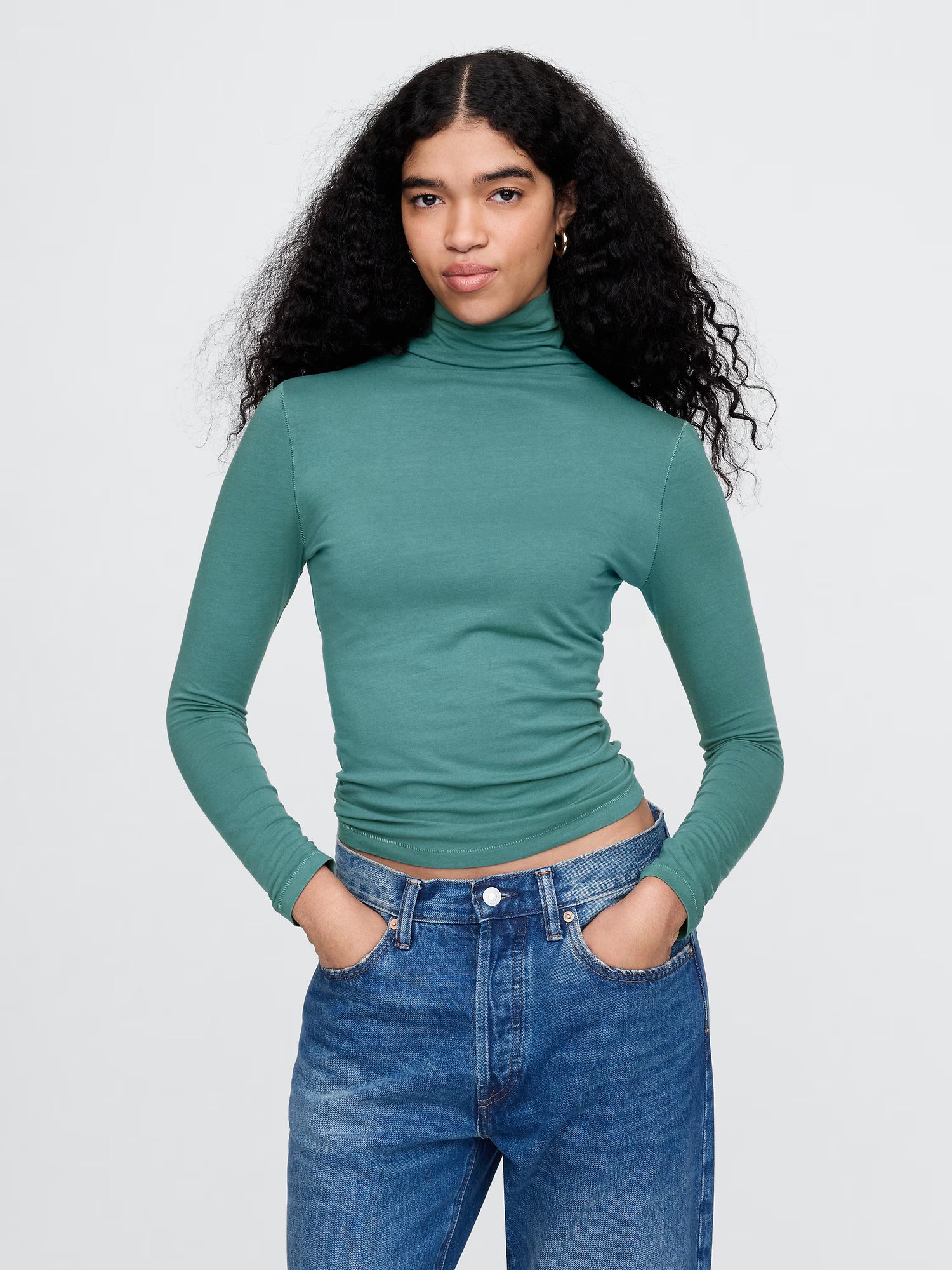 Moores green turtleneck sweater