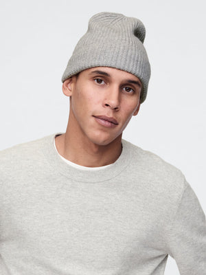 Ribbed chenille beanie