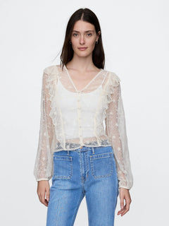 Satin peplum waist top
