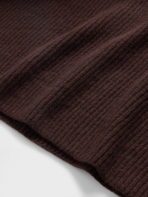 Softblend ribbed turtleneck sweater - Terra brown