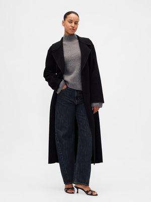 Softblend ribbed turtleneck sweater - Grey
