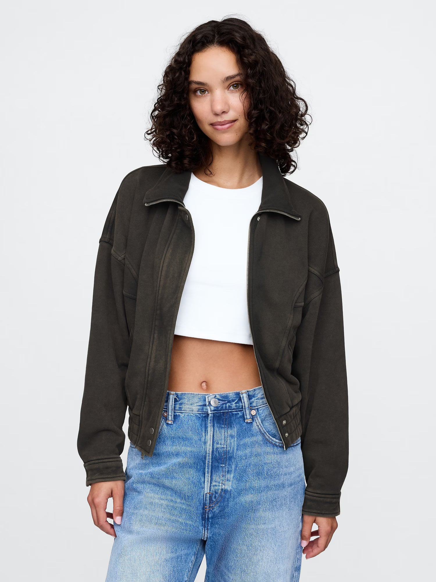 Terry bomber jacket