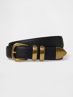 Vegan leather pebble belt