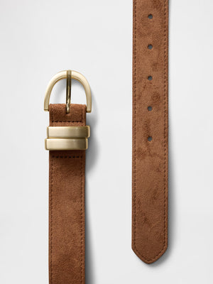 Vegan suede belt