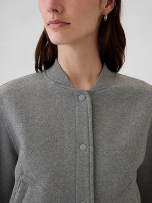 Wool bomber jacket
