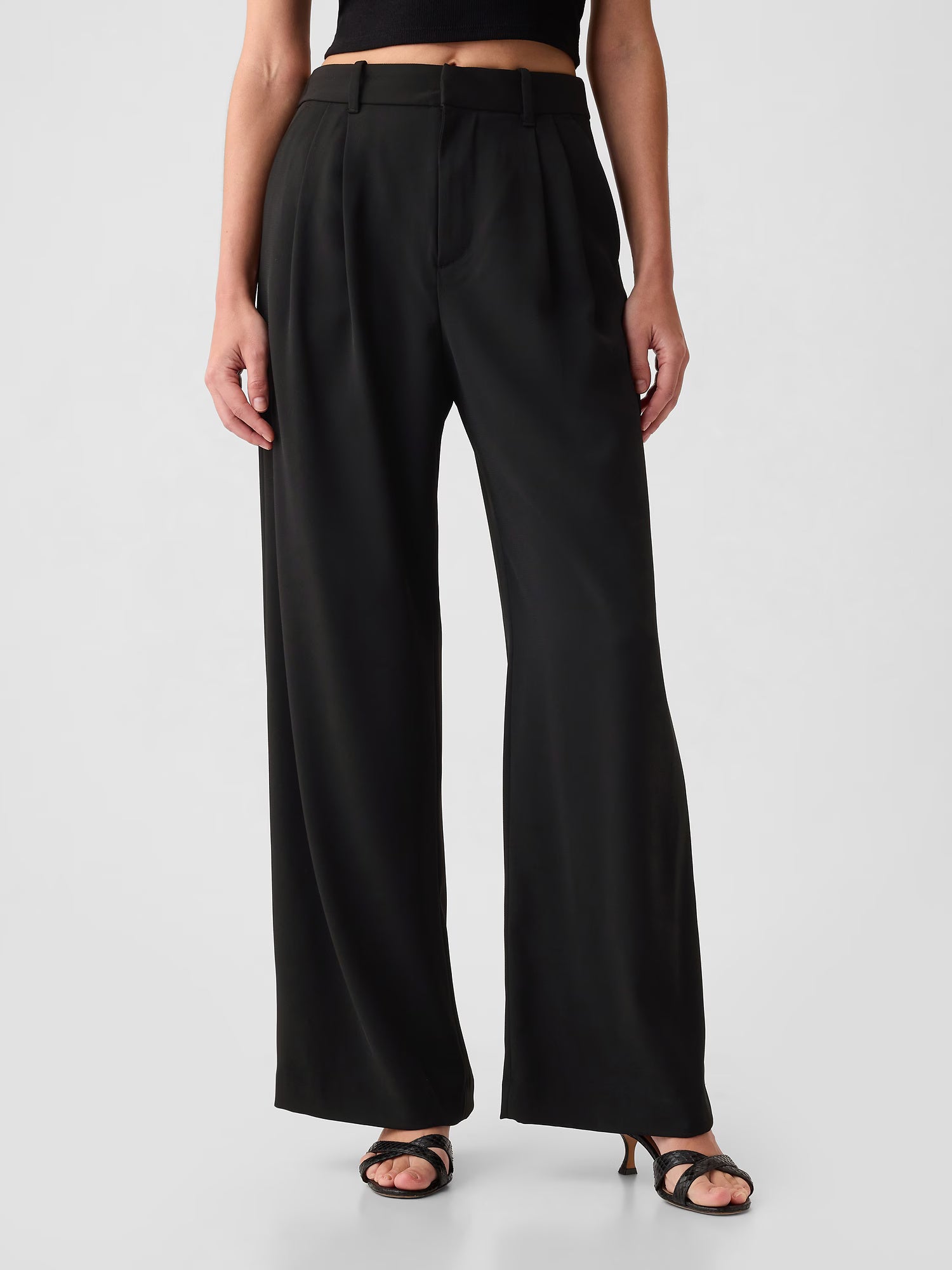 365 high rise pleated trousers