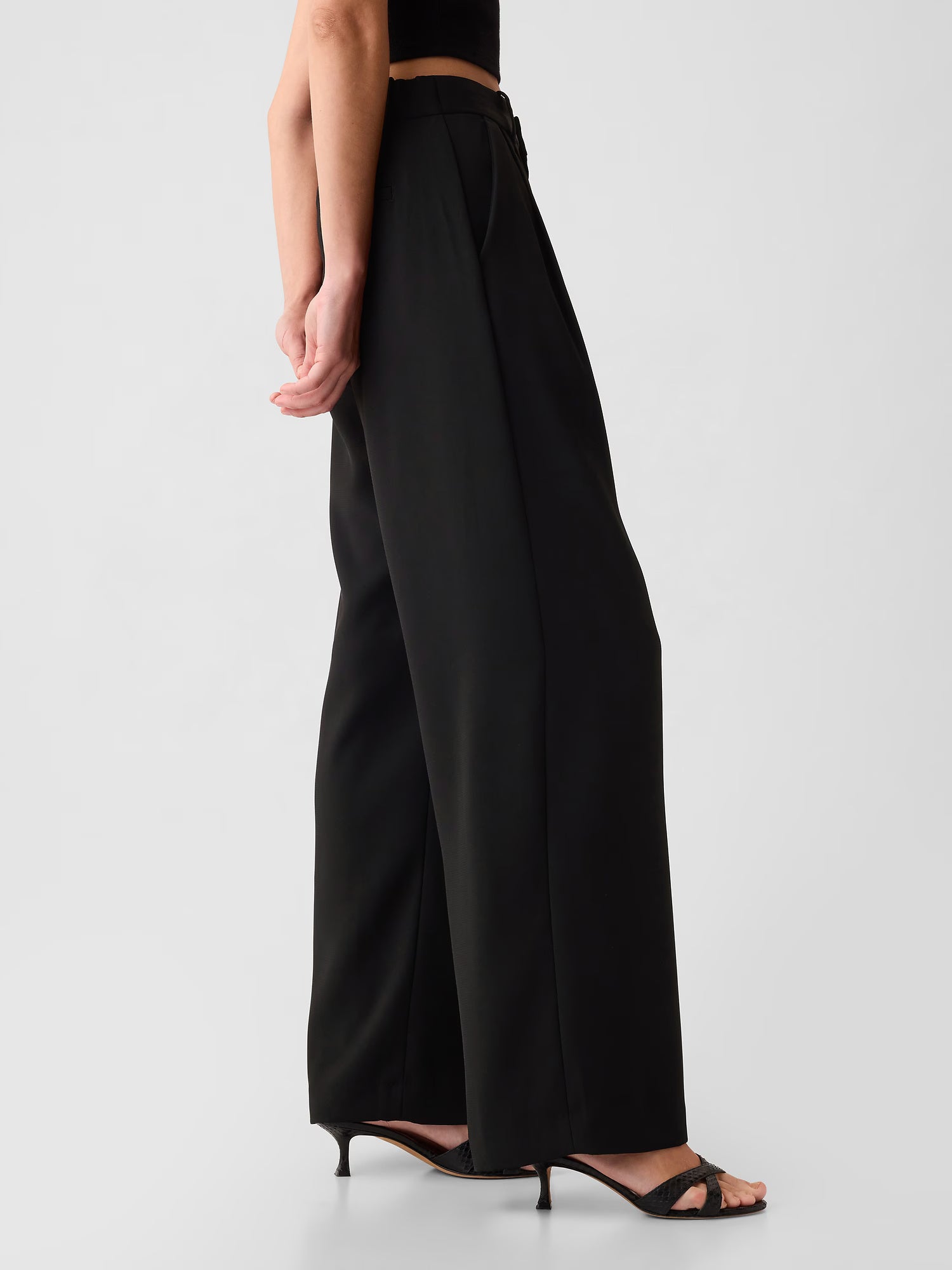 365 high rise pleated trousers