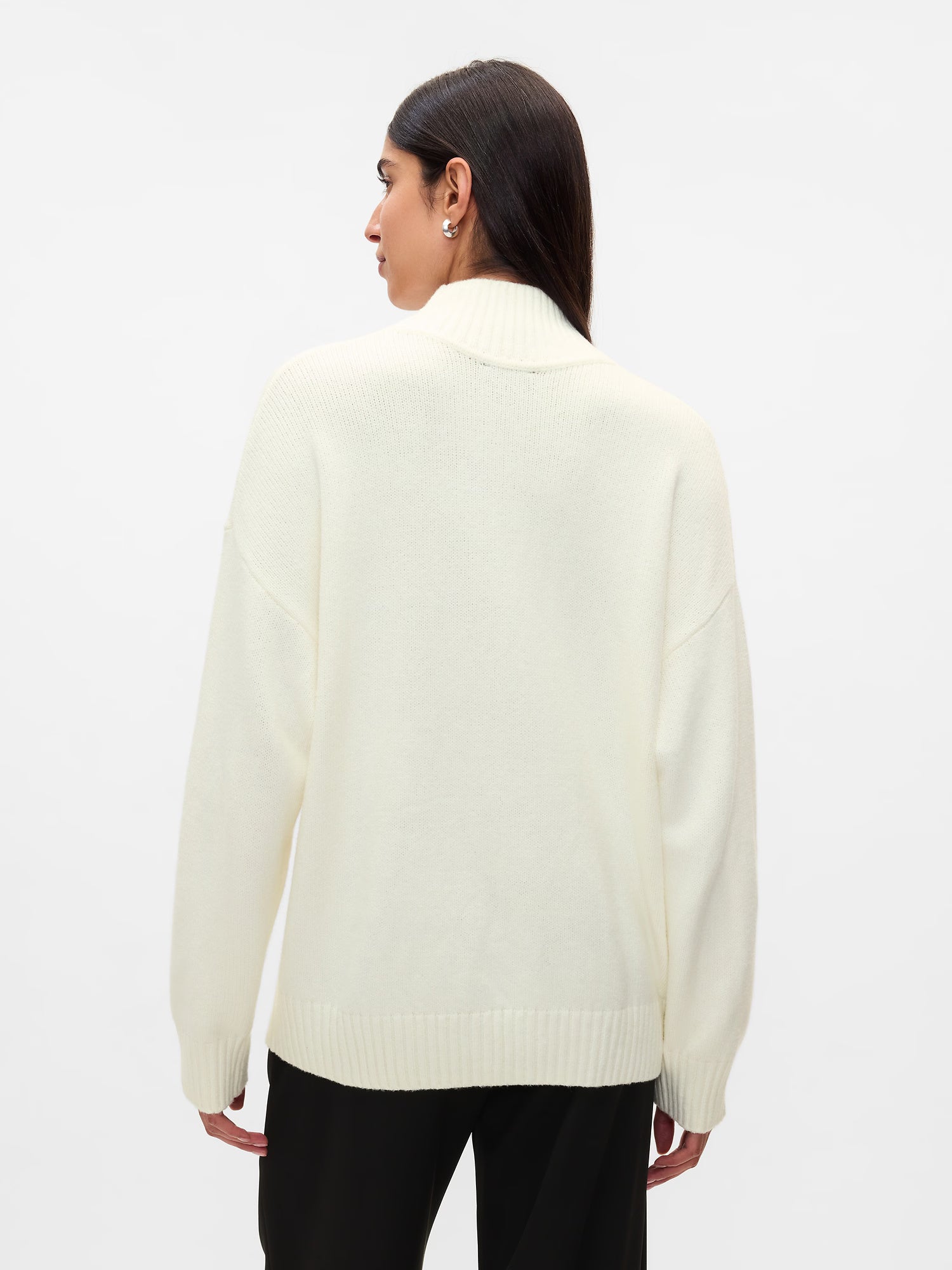 Beige turtleneck sweater