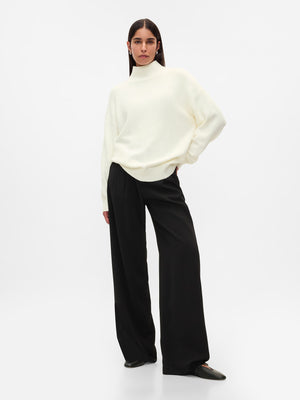 Beige turtleneck sweater