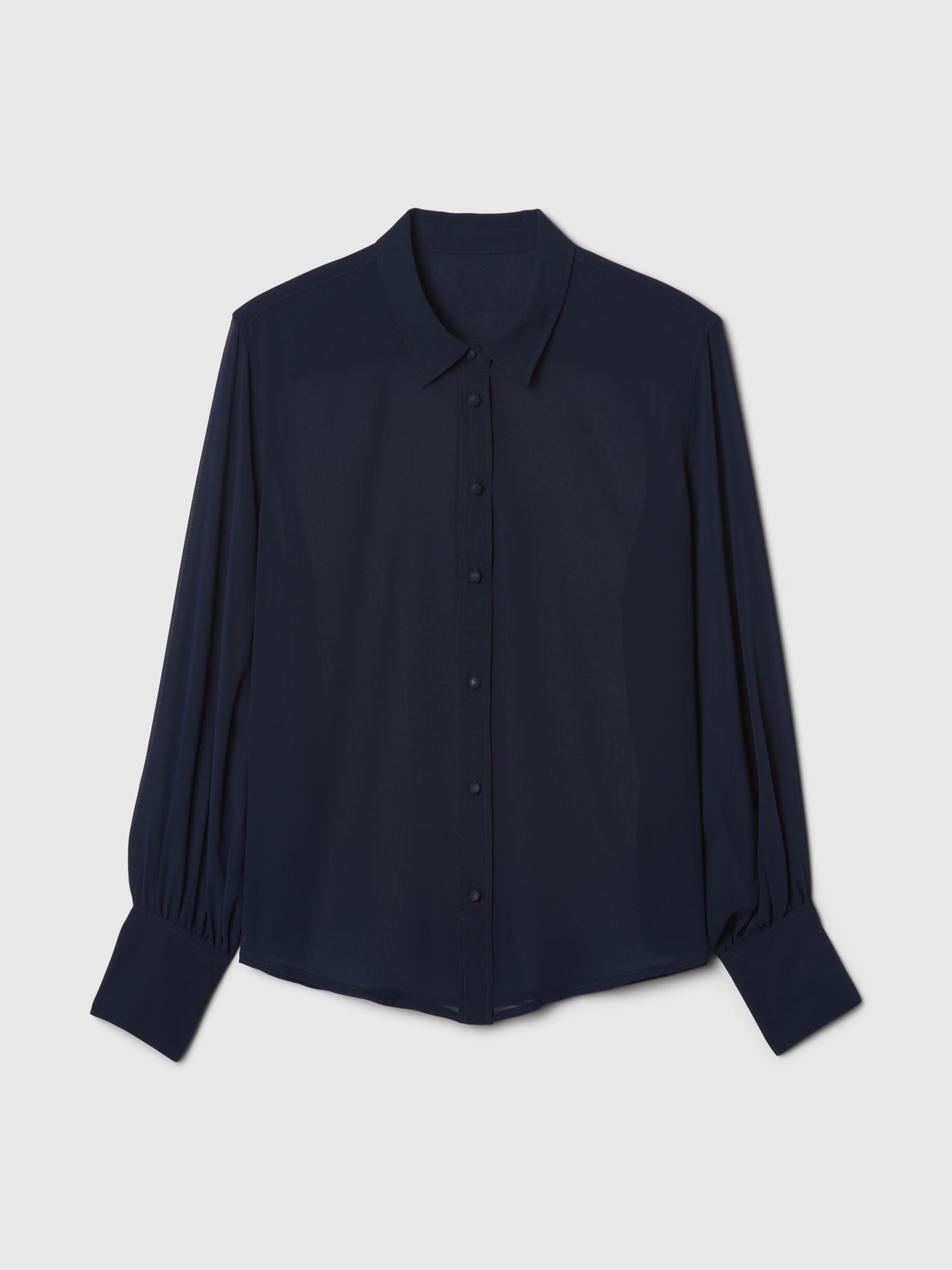 Chiffon Long-Sleeve Top