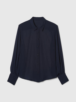 Chiffon Long-Sleeve Top