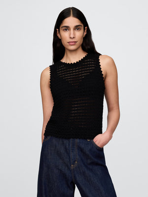 Elegant sleeveless chiffon top