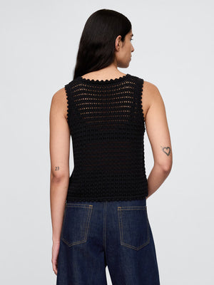 Elegant sleeveless chiffon top