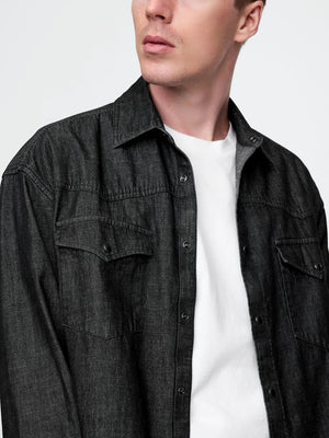 Classic denim western shirt