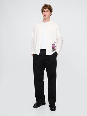 Classic oversized linen shirt