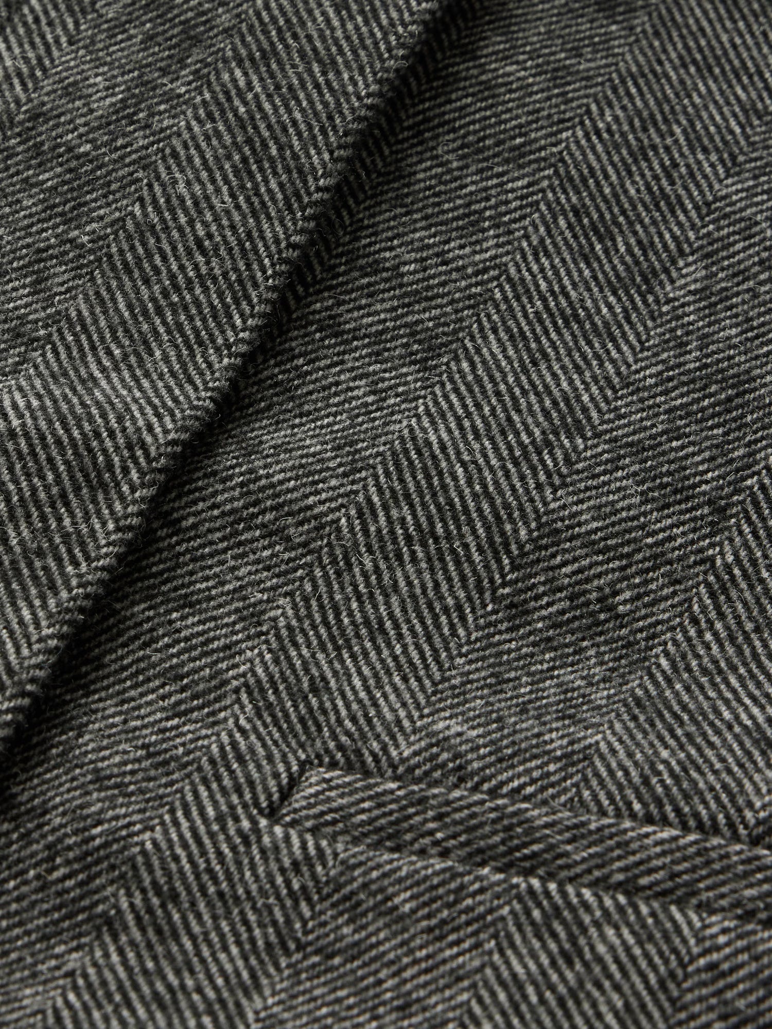 Cropped herringbone jacket
