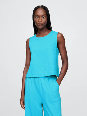 Denim athletic performance tank