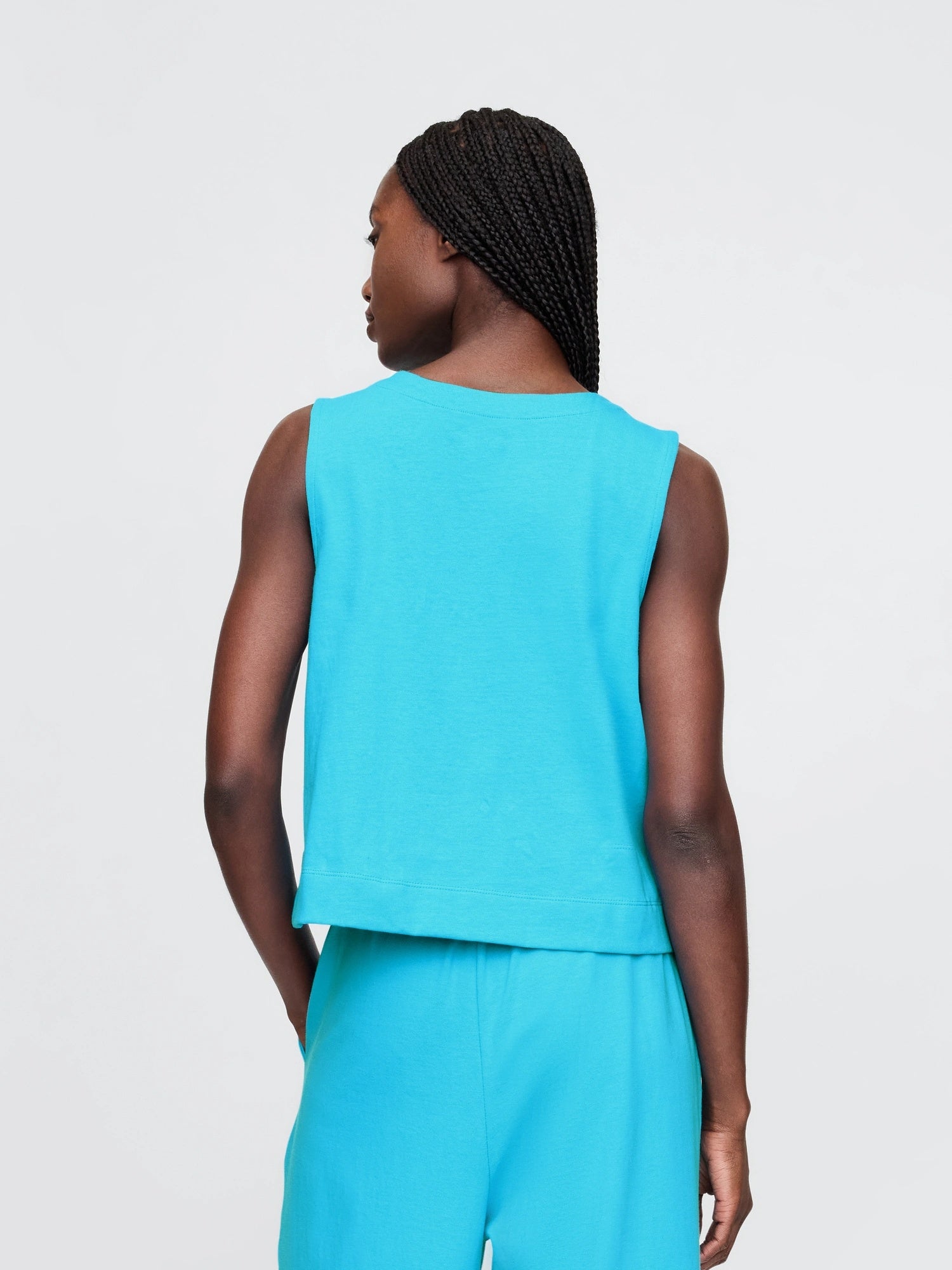 Denim athletic performance tank