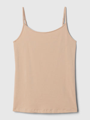 Denim slim fit tank top