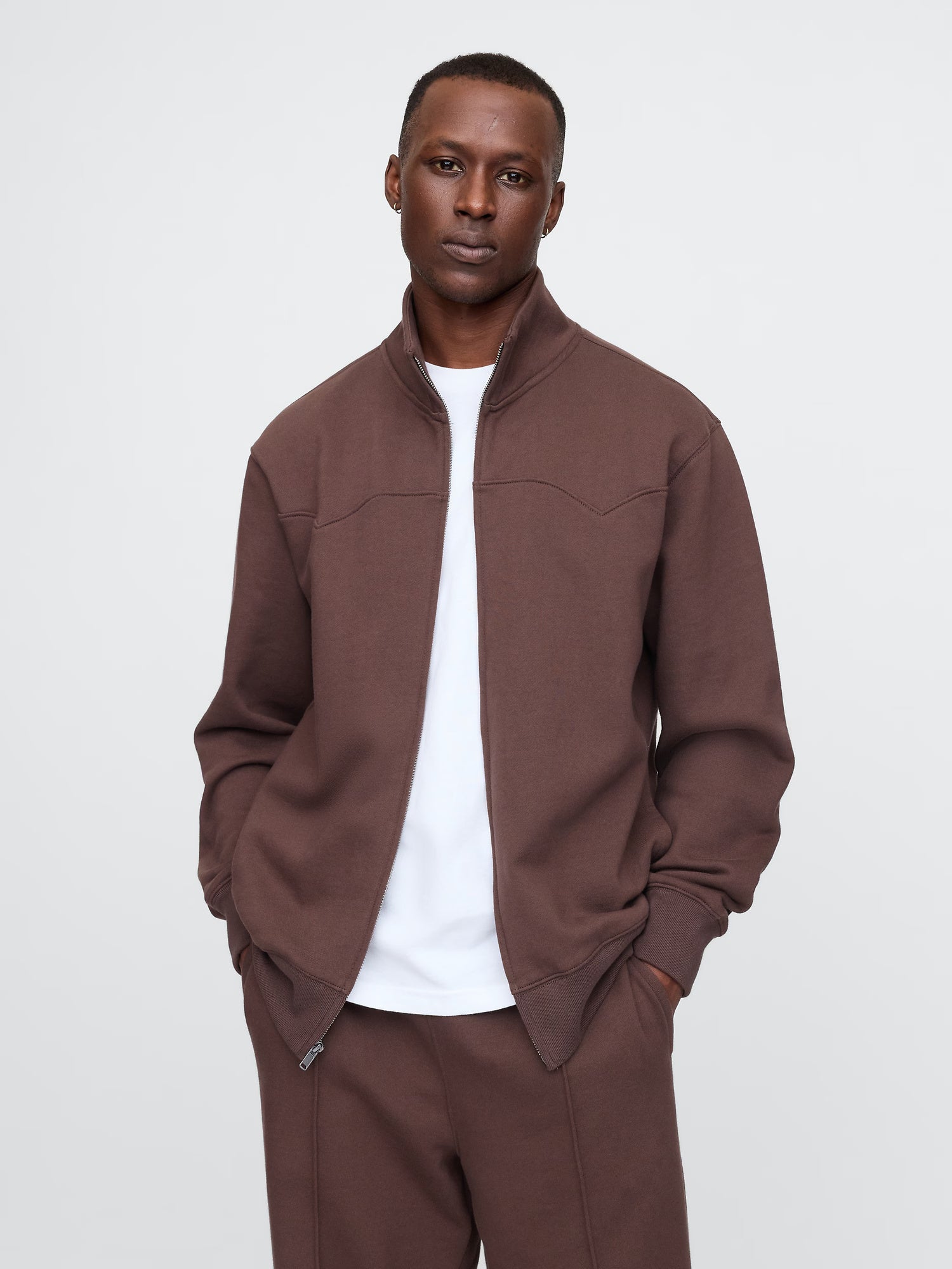 Heavyweight track jacket