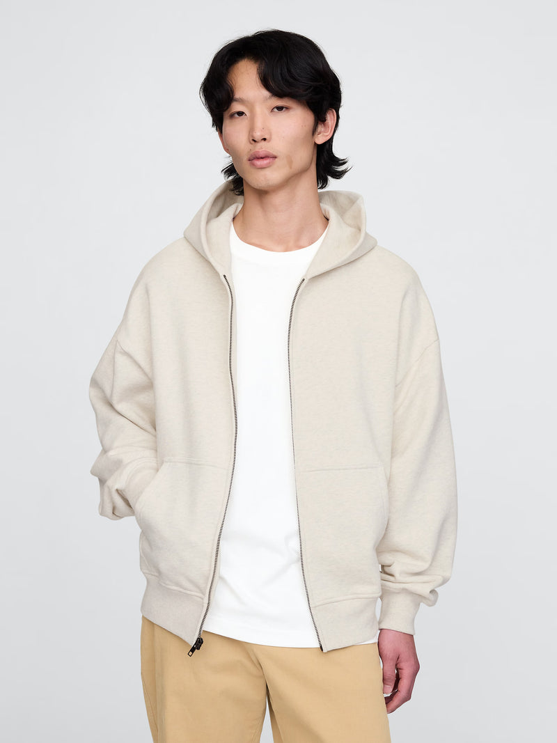 Heavyweight zip hoodie