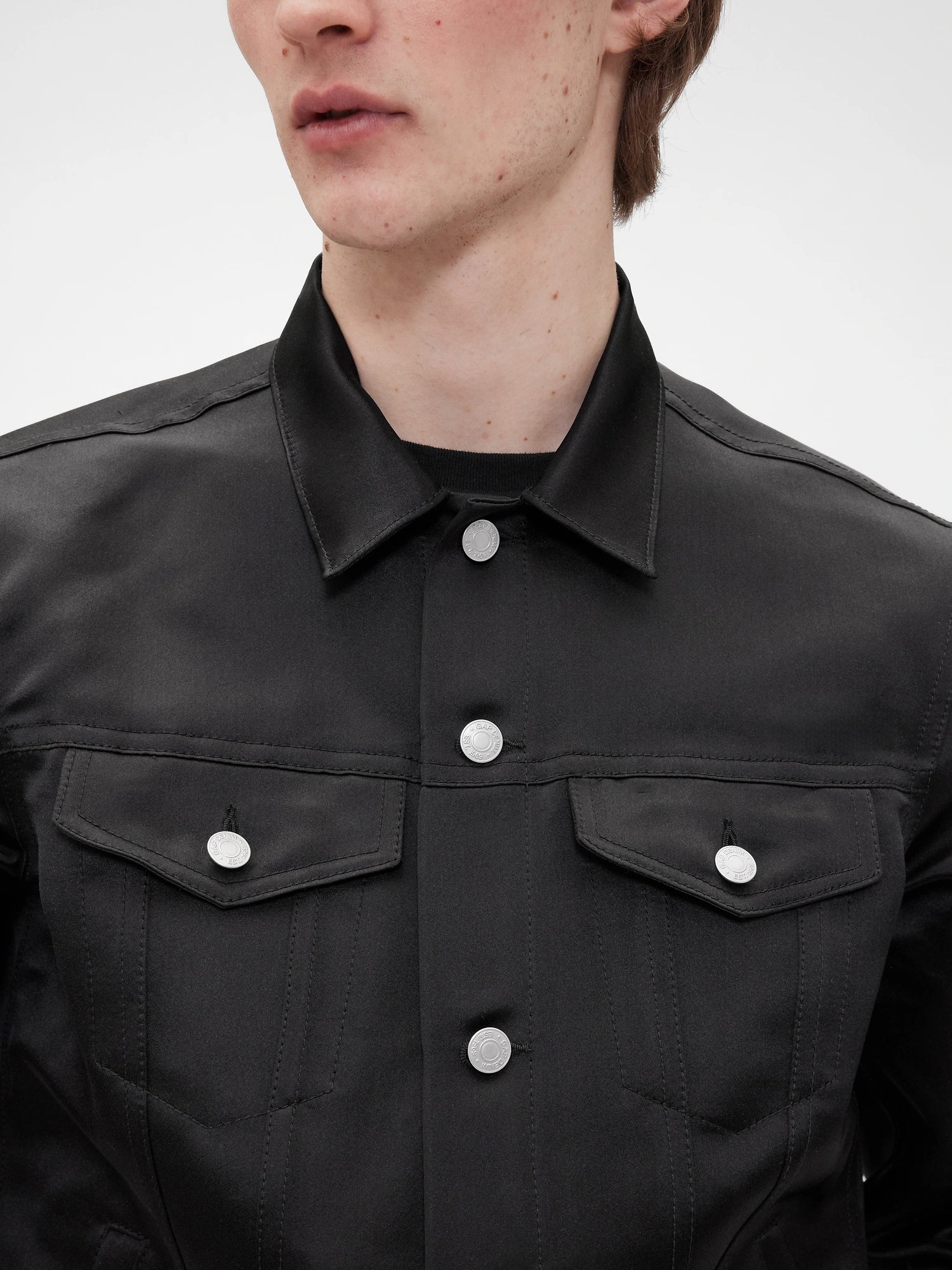 Black denim jacket