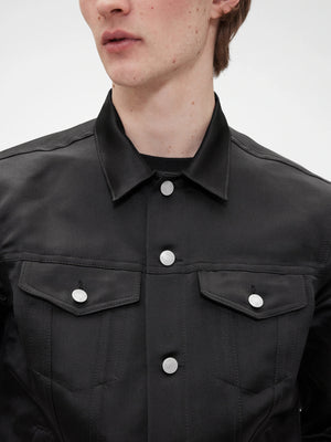 Black denim jacket