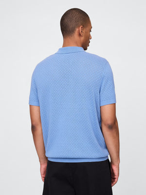 Textured Knit Polo