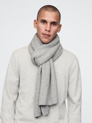 Knit winter scarf