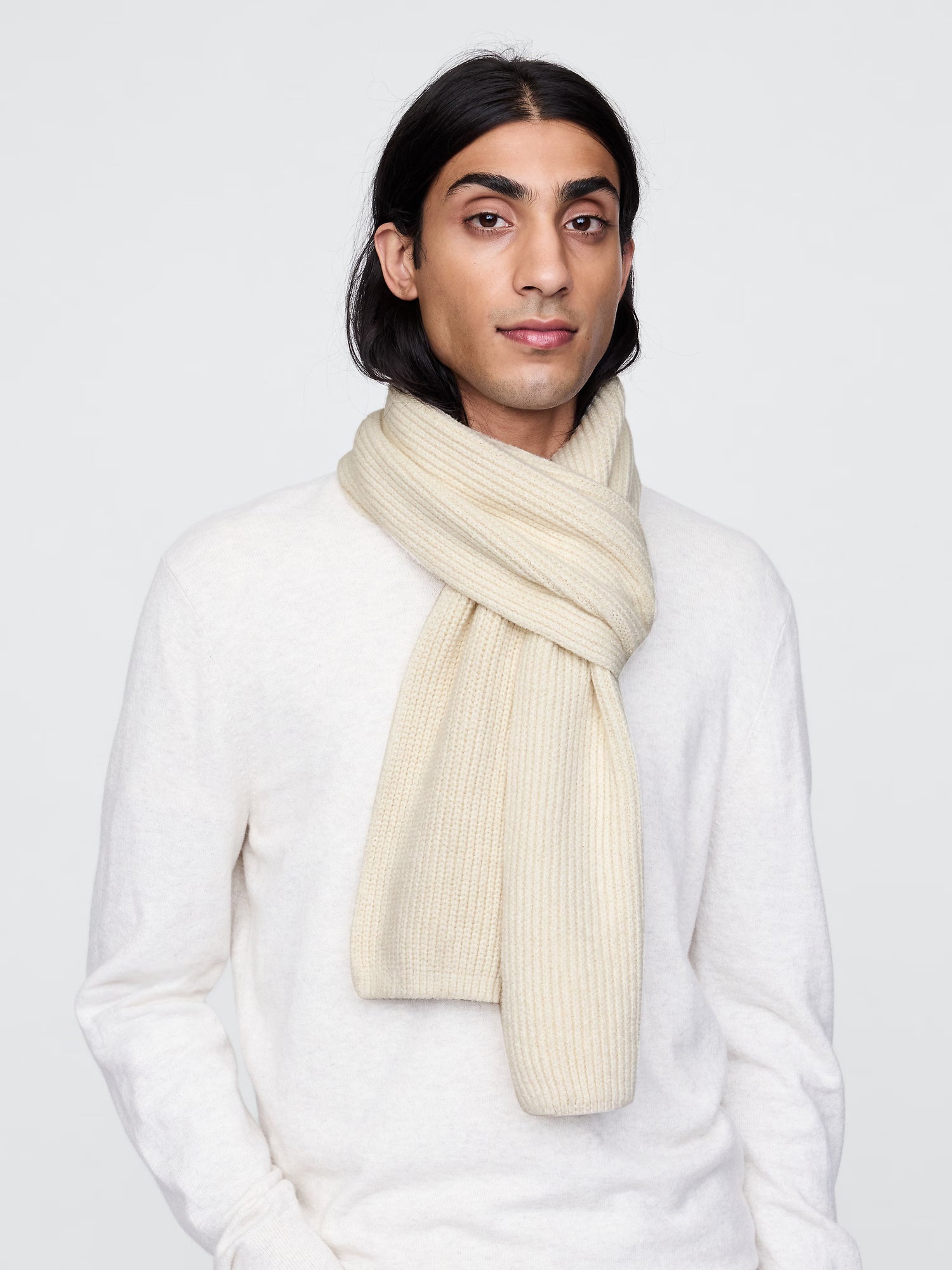Knit winter scarf