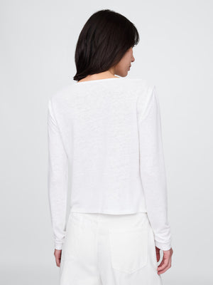 Linen casual tunic top