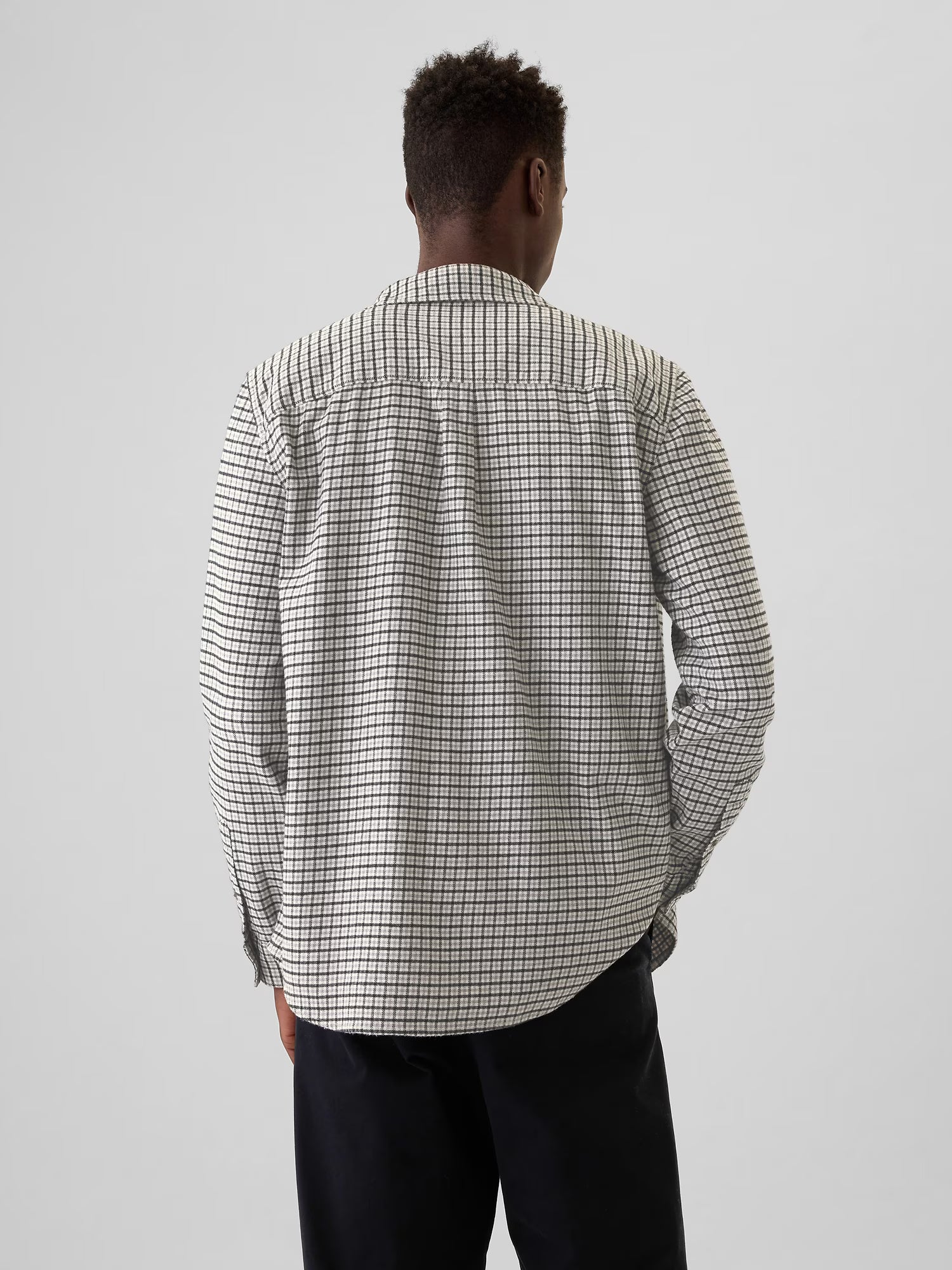 Luxury flannel check shirt