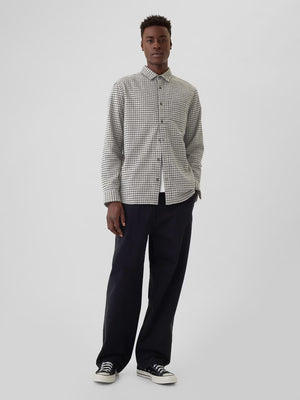 Luxury flannel check shirt